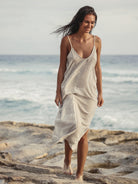 The Handloom-SORUNLU - Yaz Dress Black Stripes-Dress-7-Milagron.com