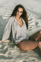 The Handloom-Sade Top Black Stripes-Gömlek-2-Milagron.com