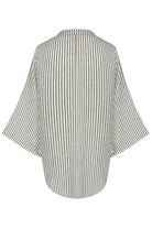 The Handloom-Sade Top Black Stripes-Gömlek-6-Milagron.com