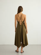 Sage Maxi Dress - Khaki Green