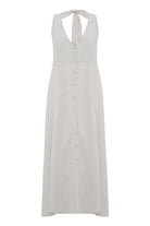 The Handloom-Sahara Sun Maxi Dress Baby Blue-Elbise-8-Milagron.com