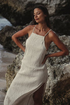 The Handloom-Siesta Dress Oatmeal-Elbise-4-Milagron.com