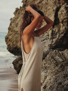 The Handloom-Siesta Dress Oatmeal-Elbise-6-Milagron.com