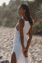 The Handloom-Siesta Dress White-Elbise-2-Milagron.com