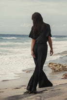 The Handloom-Skye Palazzo Pants Black-Pantolon-8-Milagron.com