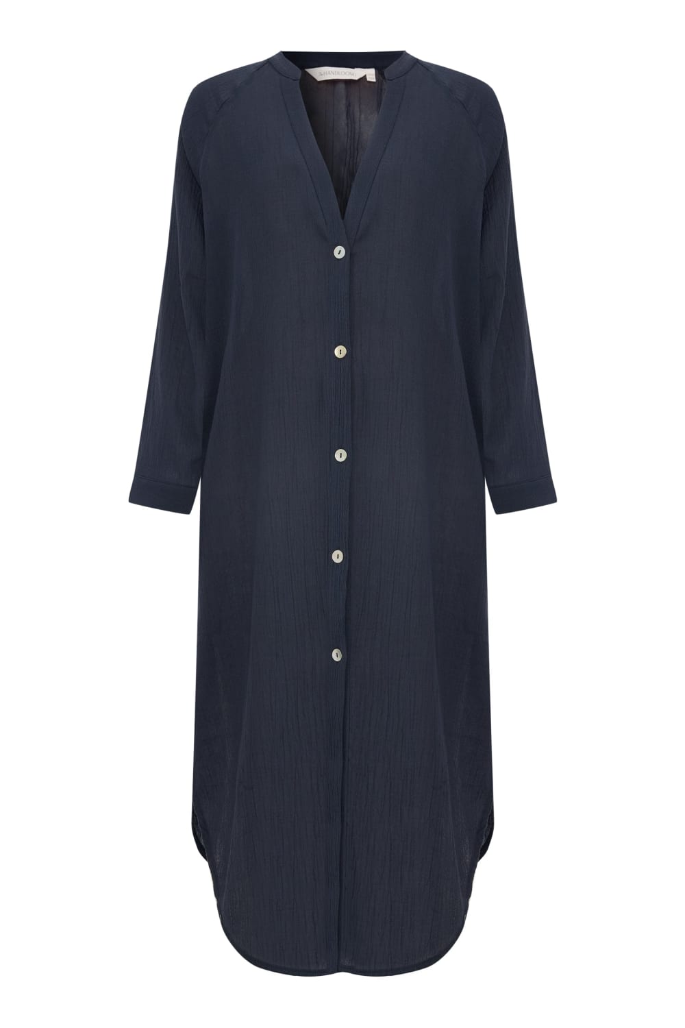 The Handloom-Terra Shirt Dress Navy-Elbise-6-Milagron.com
