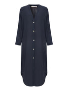 Terra Shirt Dress - Navy