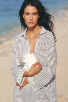 The Handloom-Voyage Set Black Stripes-Alt - Üst Takım-1-Milagron.com