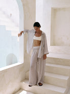 The Handloom-Voyage Set Burgundy Stripes-Set-2-Milagron.com