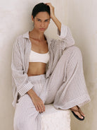 The Handloom-Voyage Set Burgundy Stripes-Set-3-Milagron.com