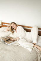 The Handloom-Voyage Set White Stripes-Alt - Üst Takım-4-Milagron.com