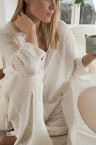 The Handloom-Voyage Set White Stripes-Alt - Üst Takım-5-Milagron.com