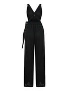 The Handloom-Wrap Your Way Jumpsuit Black-Tulum-10-Milagron.com