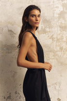 The Handloom-Wrap Your Way Jumpsuit Black-Tulum-6-Milagron.com