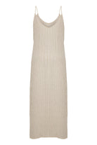 The Handloom-Yaz Dress Khaki Green Stripes-Elbise-7-Milagron.com