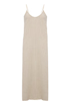 The Handloom-Yaz Dress Khaki Green Stripes-Elbise-6-Milagron.com