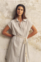 The Handloom-Zaya Shirt Dress Baby Blue-Elbise-5-Milagron.com