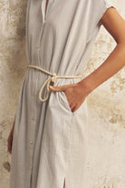 The Handloom-Zaya Shirt Dress Baby Blue-Elbise-6-Milagron.com