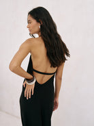 The Handloom-Zoe Maxi Dress Black-Elbise-2-Milagron.com