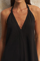 The Handloom-Zoe Maxi Dress Black-Elbise-8-Milagron.com