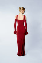 Aphrodite Dress in Bordeaux - 1