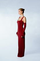 Aphrodite Dress in Bordeaux - 2