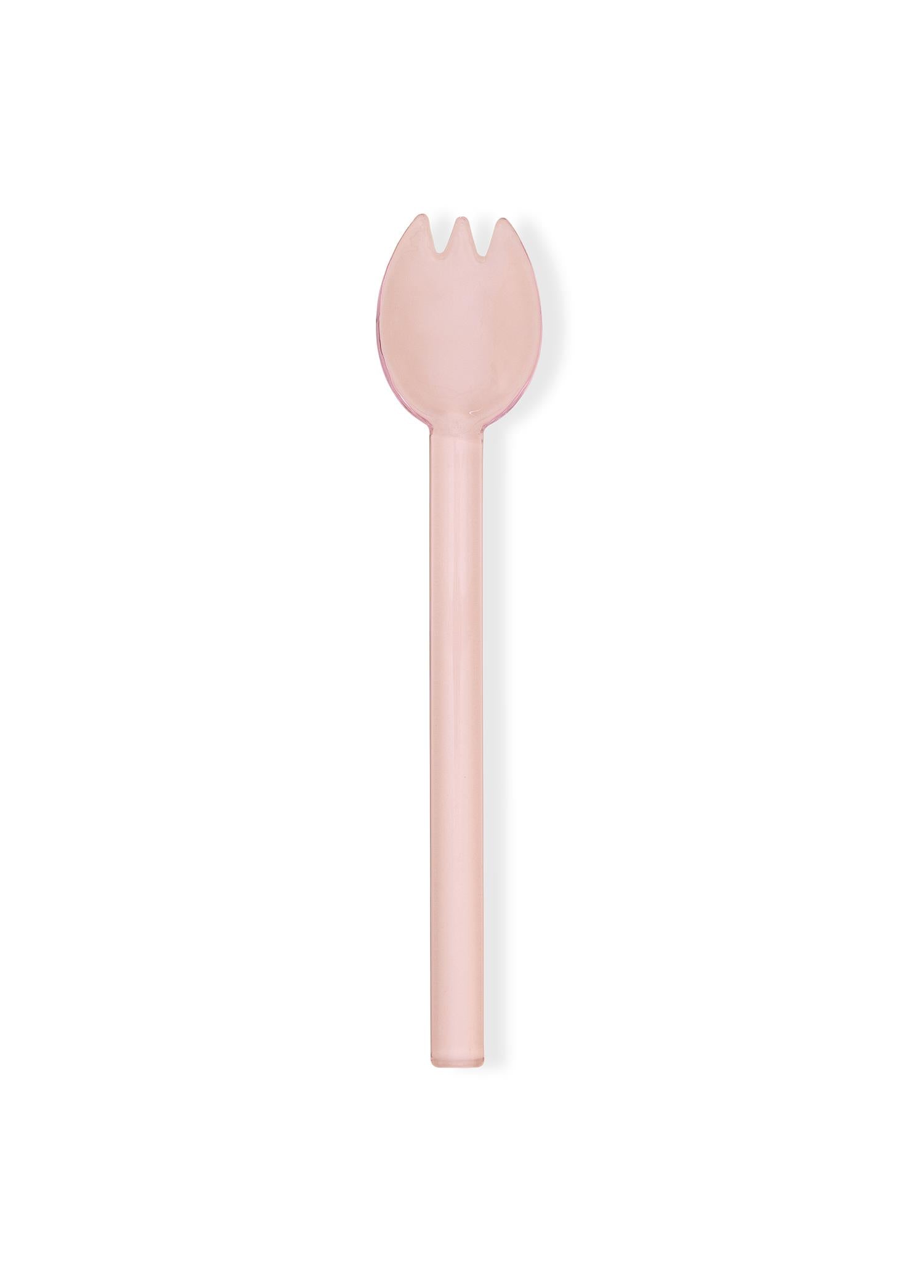 Abiete Dondurma Ve Tatlı Kaşığı Pembe 6Lı Set