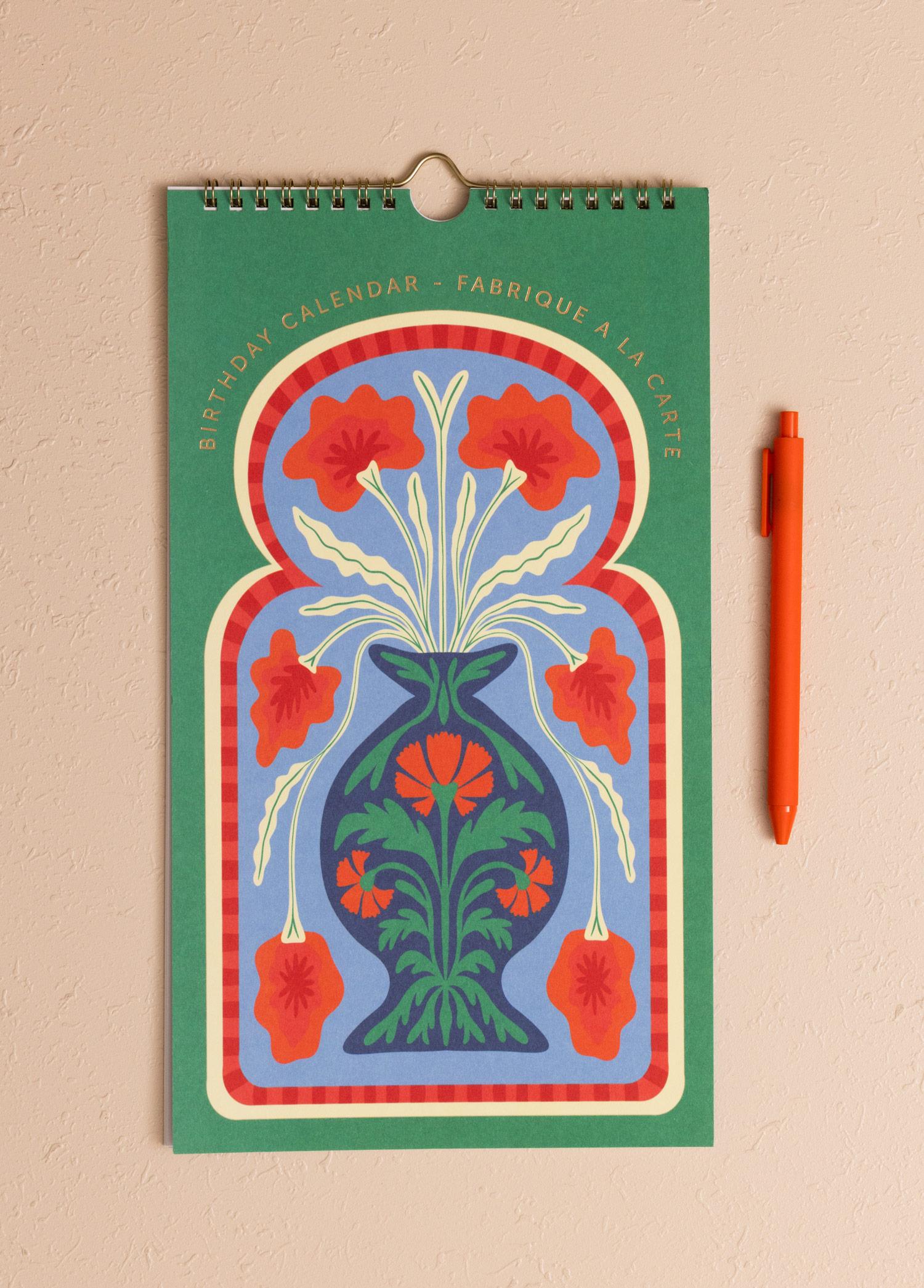 Ajanda Bırthday Calendar Yeşil