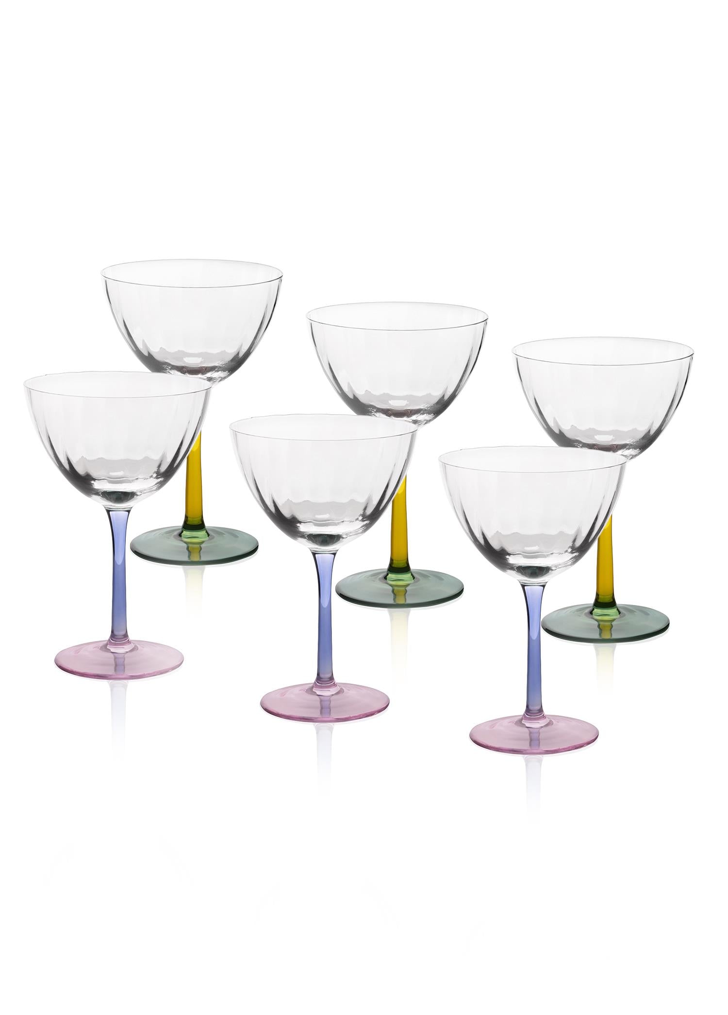 Ayaklı Cam Dondurma Kasesi 6Lı Set 240 Ml 12021