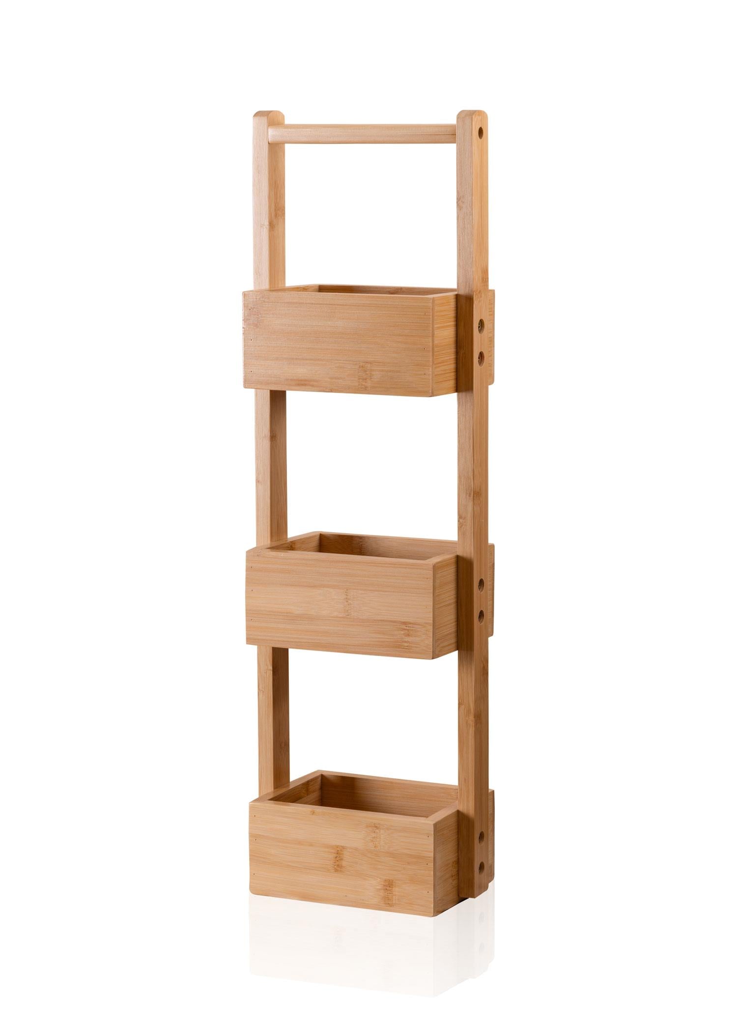 Bambu 3 Katlı Düzenleyici Raf 65X20X13 Cm