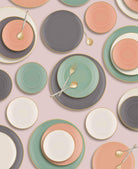 Basic Pasta Tabağı 6 Lı Set Somon Pembe - 19Cm