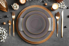 Basic Yemek Tabağı 6 Lı Set Gri - 20Cm