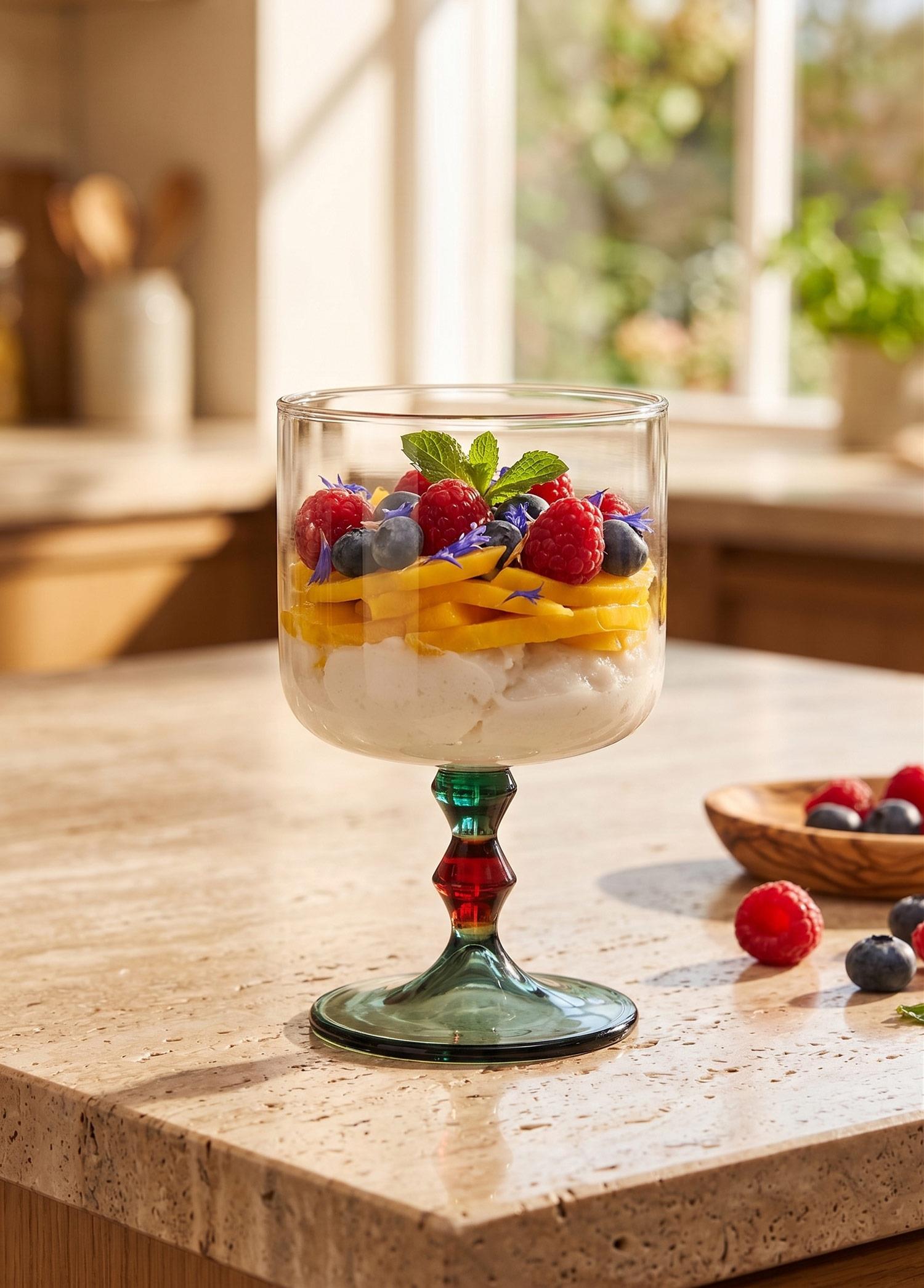 Bead Dondurmalık Tatlı Sunum Kasesi Amber 300 Ml