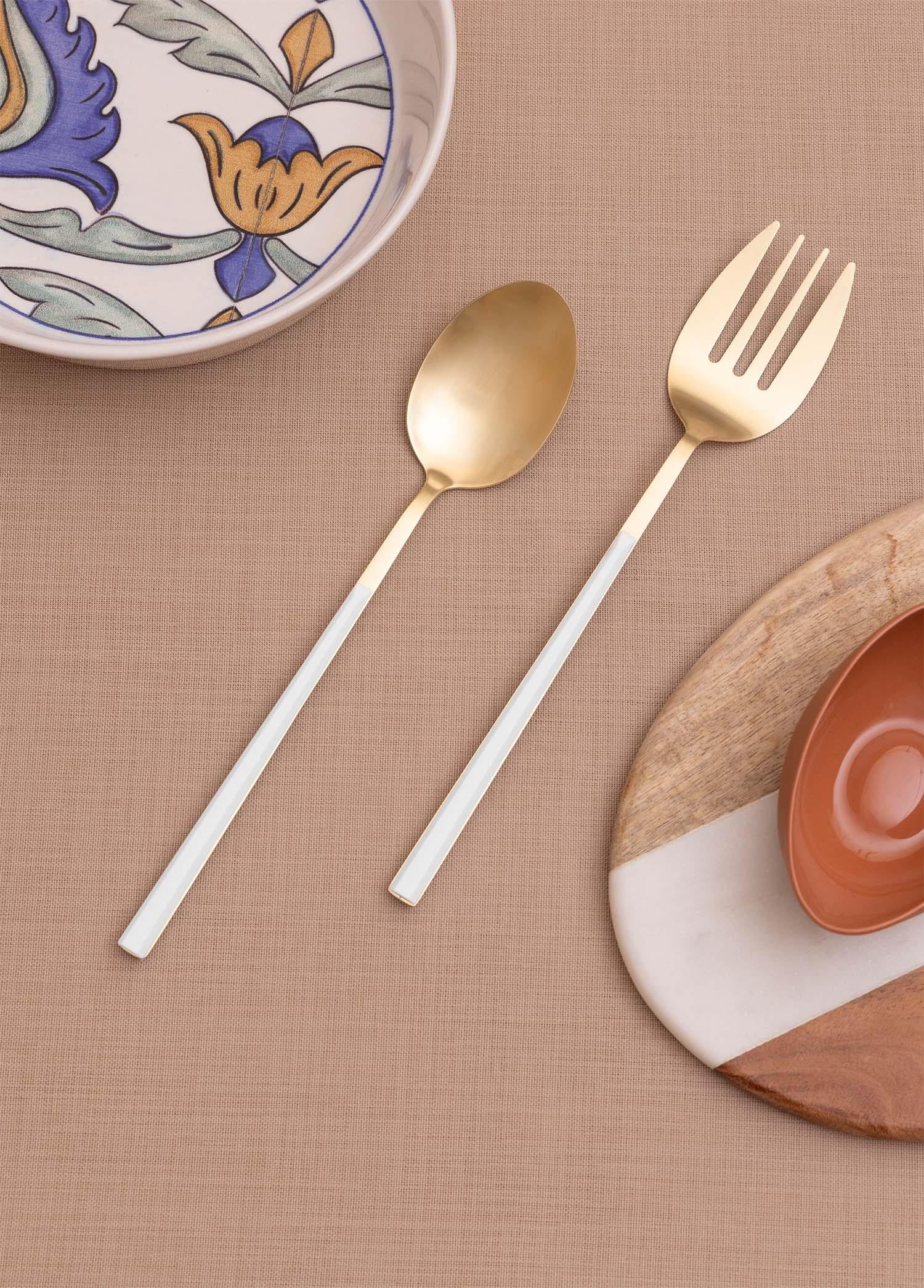 Bianco Salata Servis Takımı Gold 2 Parça Ckb0247
