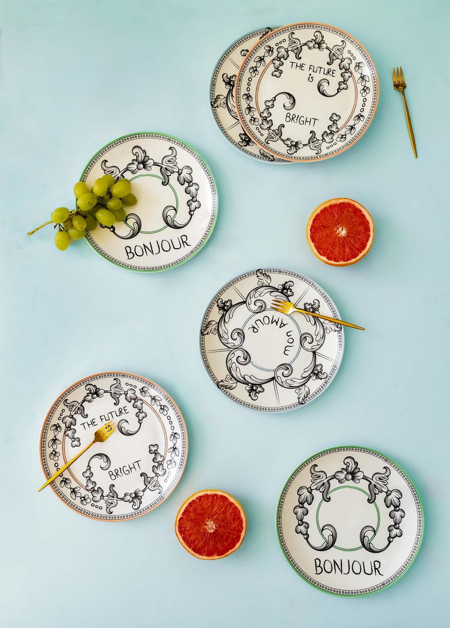 Bonjour Pasta Tabağı 6 Kişilik