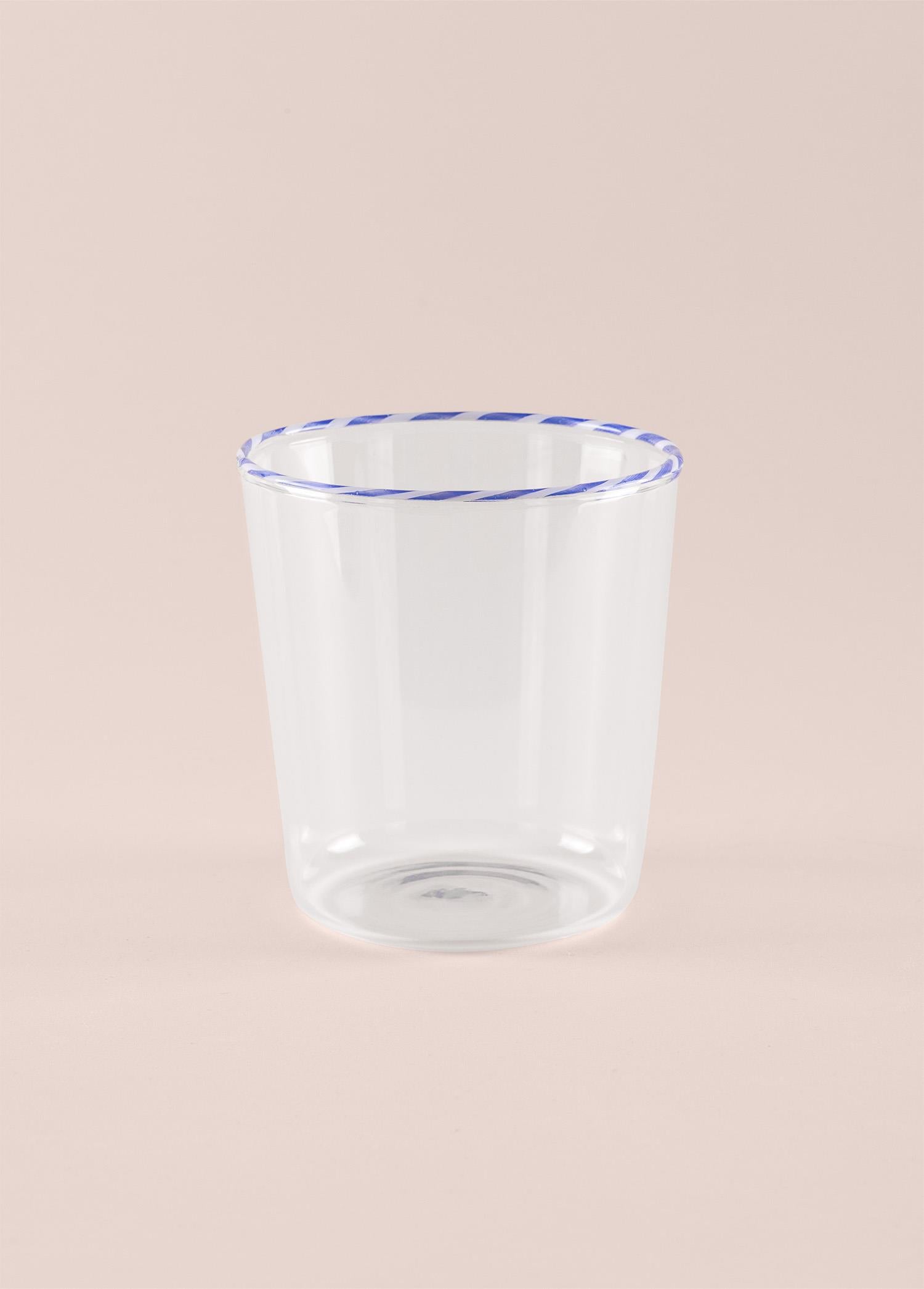 Borosilikat Su Bardağı Mavi 320 Ml Brd0131