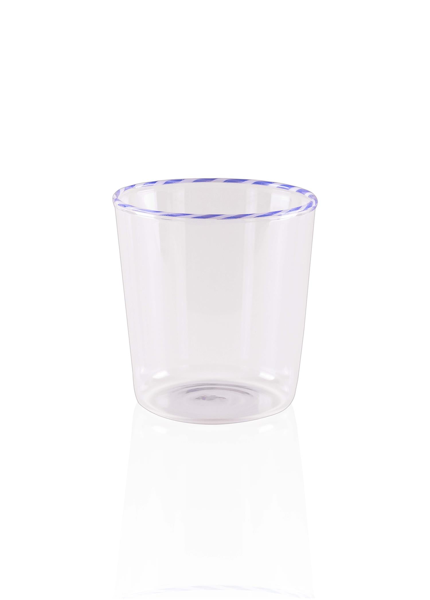 Borosilikat Su Bardağı Mavi 320 Ml Brd0131