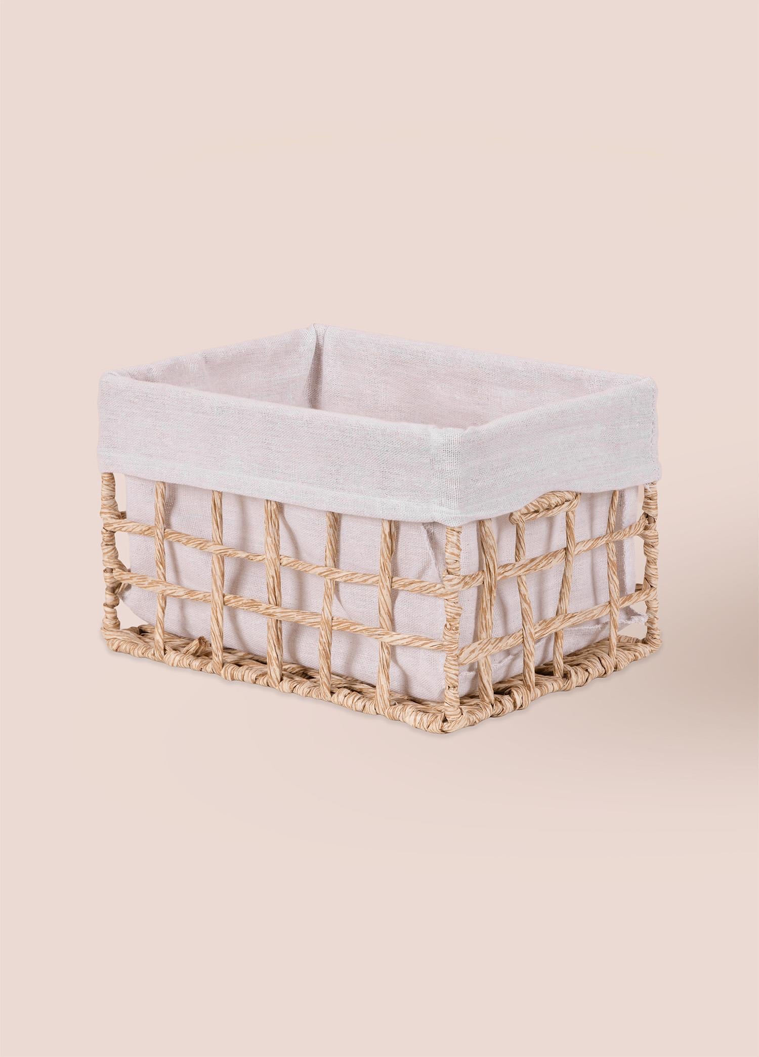 Braid Hasır Organizer Sepet Naturel 26X18X16 Cm