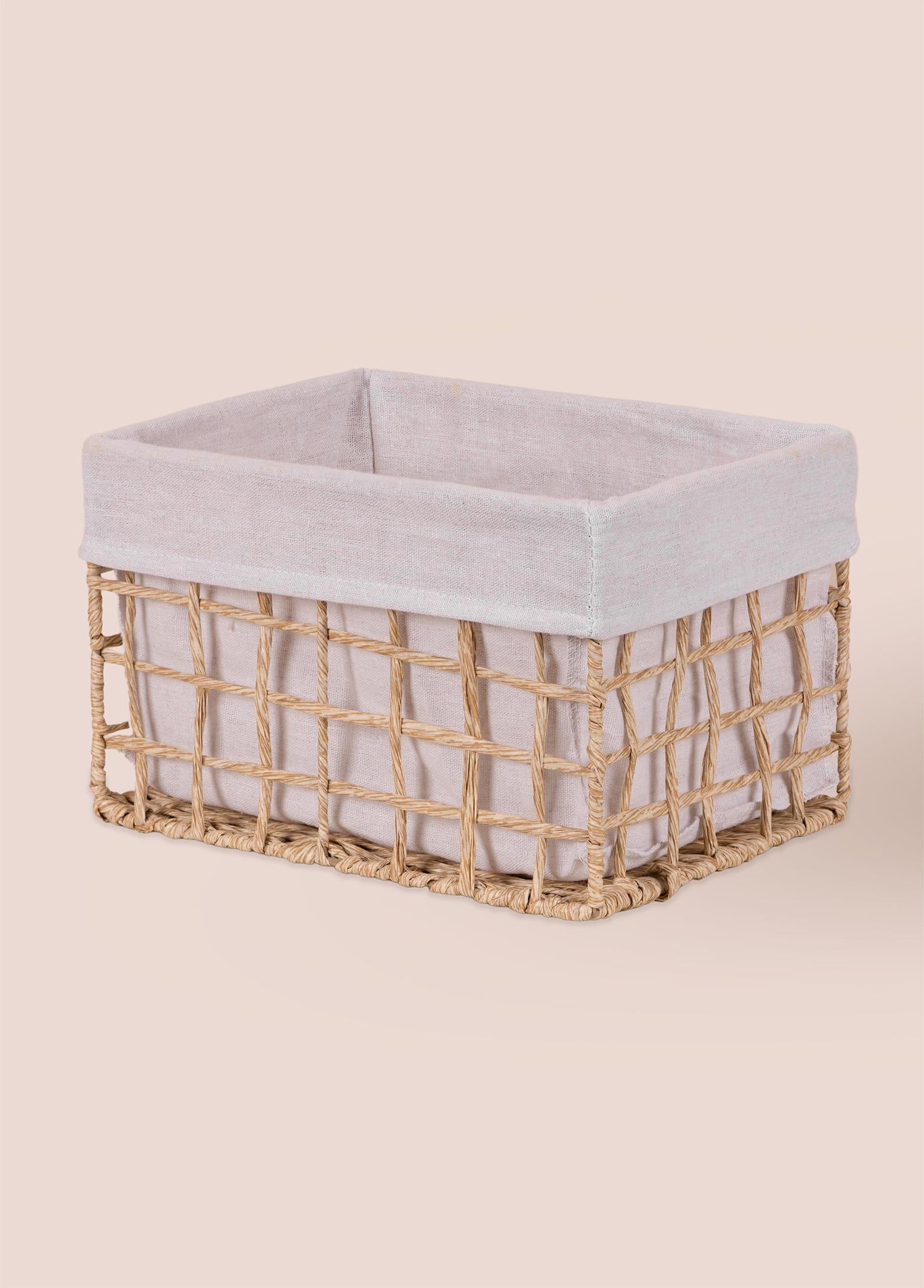 Braid Hasır Organizer Sepet Naturel 30X22X19 Cm