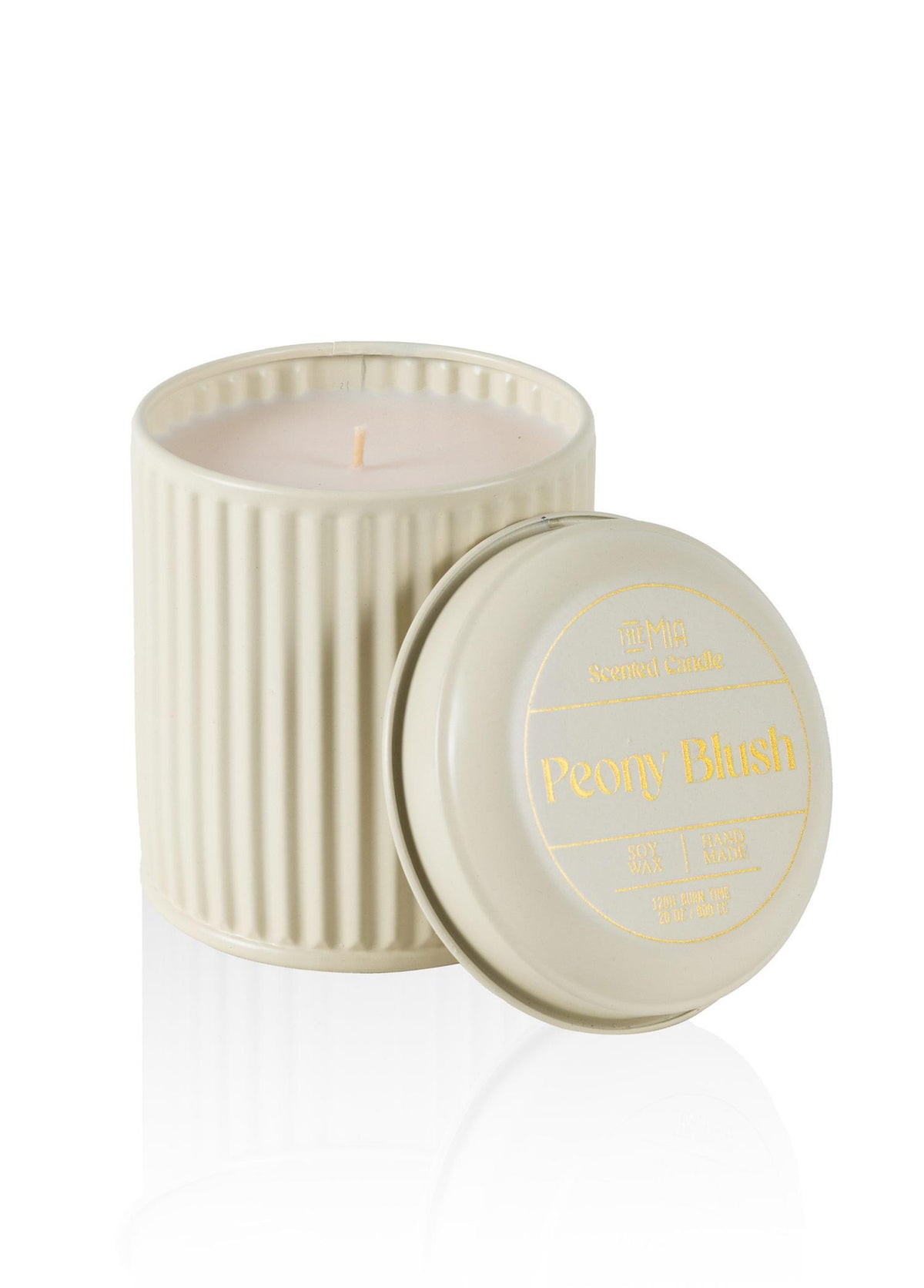 Calm Peony Blush Kokulu Krem Kapaklı Mum 830 Gr 12