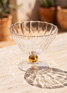 Cam Dondurmalık Ve Tatlı Sunum Kasesi Gold 240 Ml