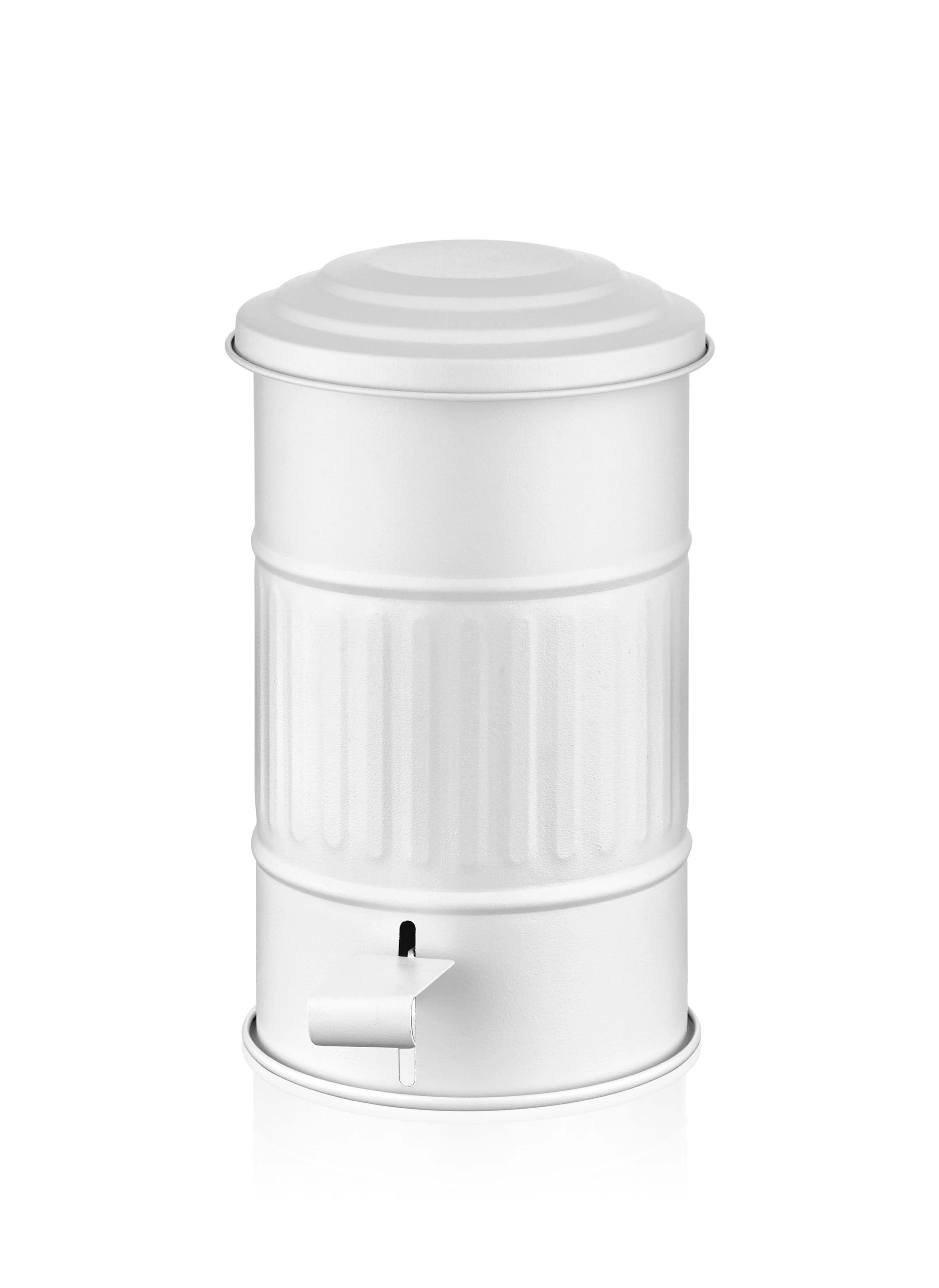 Çöp Kovası Banyo Beyaz 5 Lt
