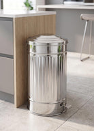 Çöp Kovası Krom 37 Lt