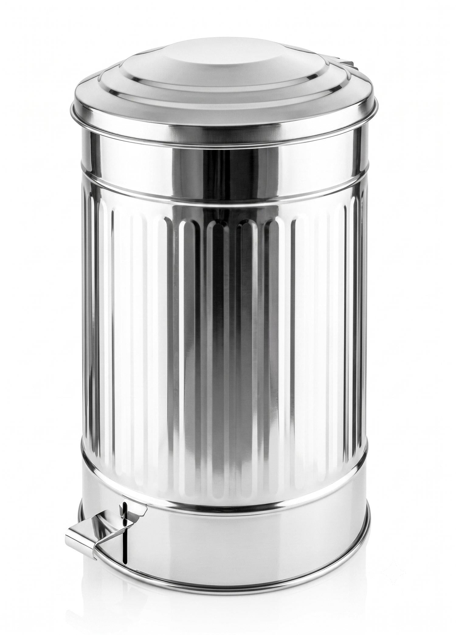 Çöp Kovası Krom 37 Lt