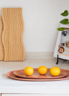 Cotta Limoges Oval Servis Tabağı Terracota 43X22Cm