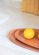 Cotta Limoges Oval Servis Tabağı Terracota 43X22Cm