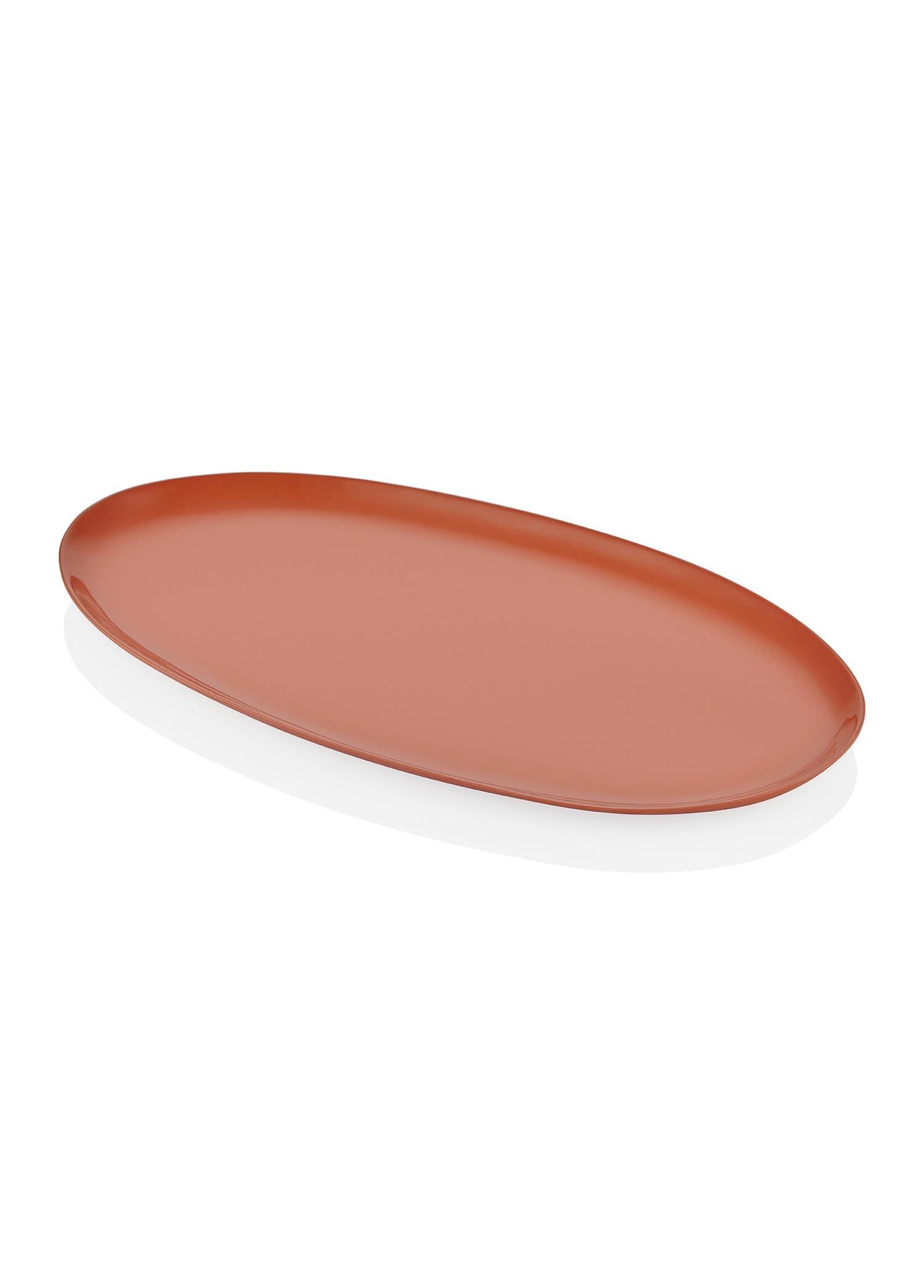 Cotta Limoges Oval Servis Tabağı Terracota 43X22Cm