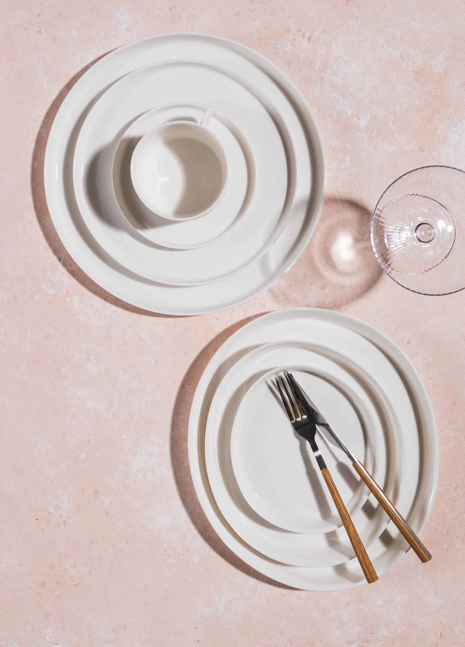 Cotta Limoges Pasta Tabağı Beyaz 22 Cm