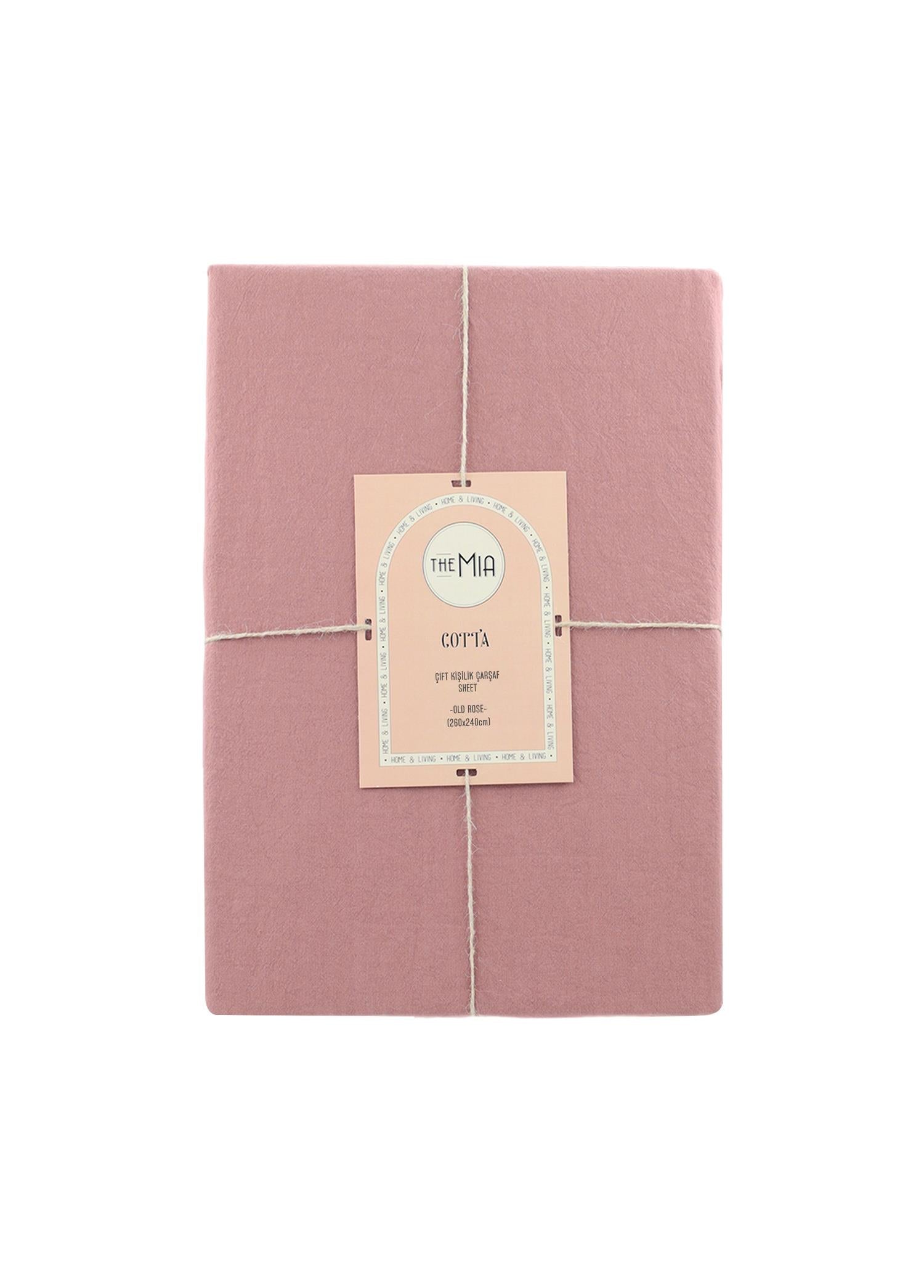Cotta Old Rose Çift Kişilik Çarşaf 260X240 Cm