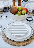 Daily Tunes Pasta Tabağı Çizgili 6 Lı Set - 19 Cm